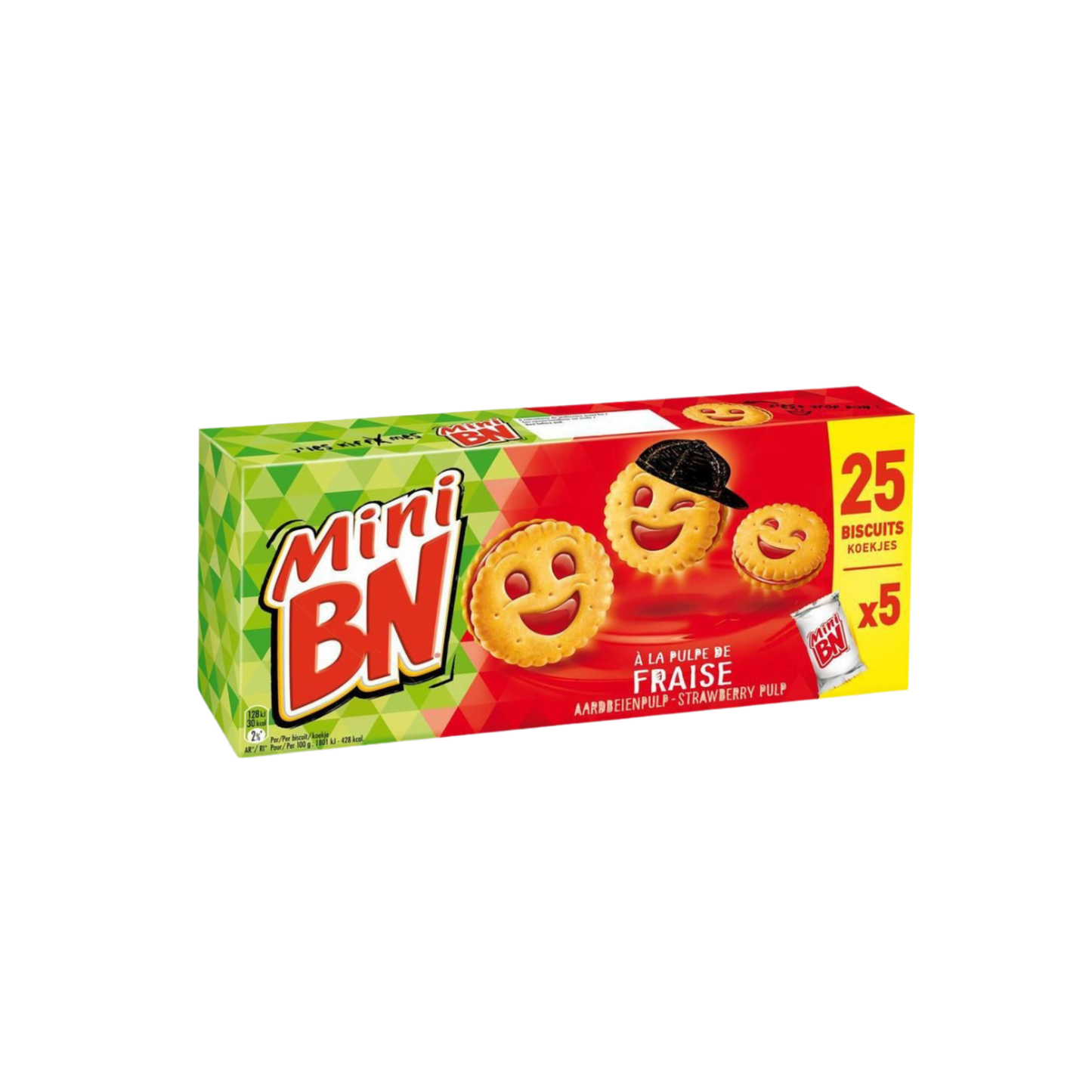 PALETTE MINI BN BISCUIT A LA FRAISE 175G