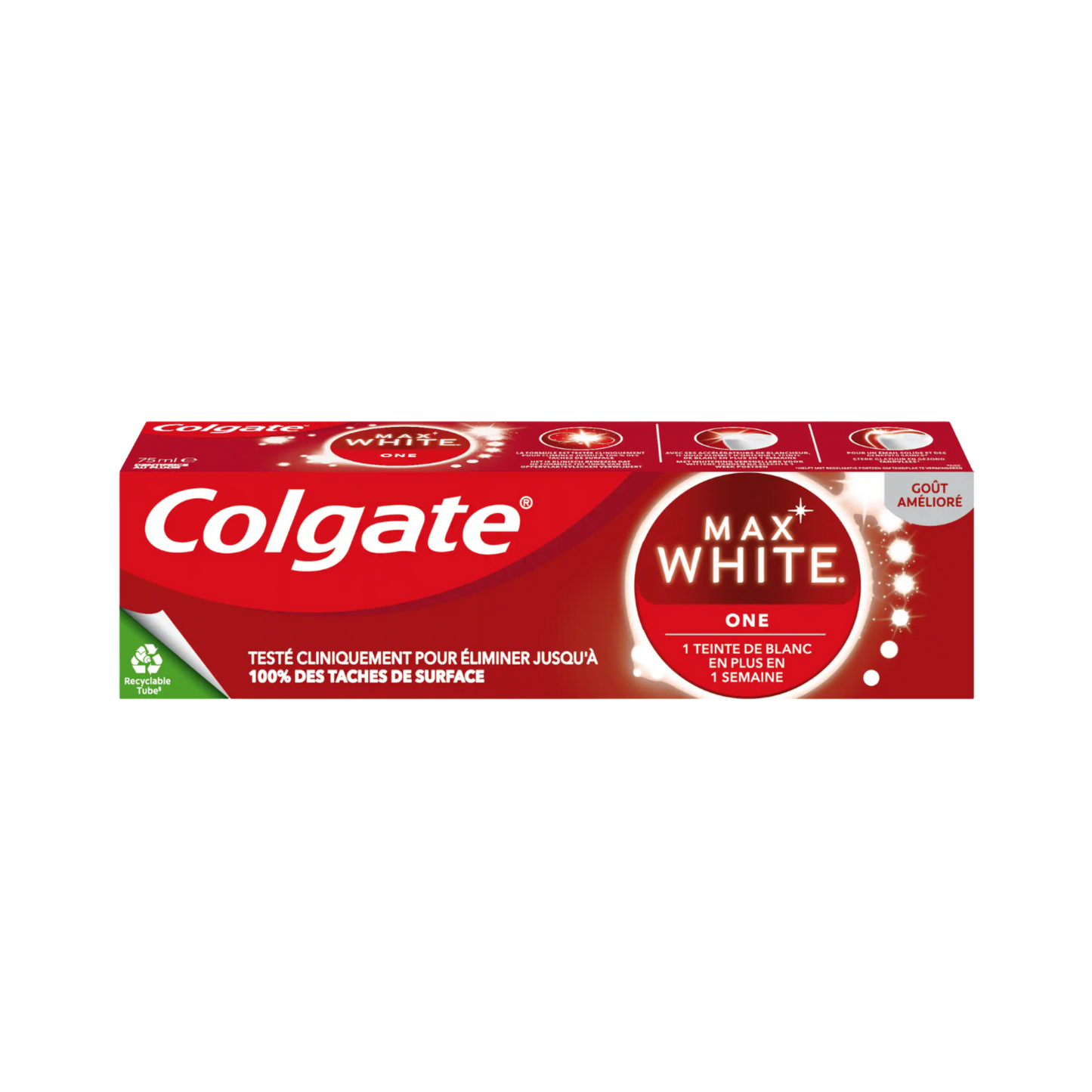 PALETTE COLGATE DENTIFRICE MAX WHITE 75ML