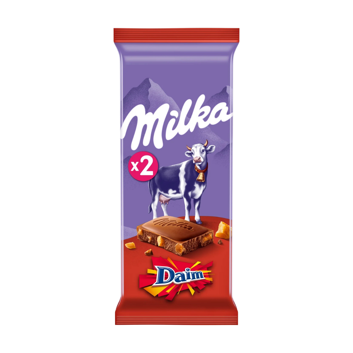 PALETTE MILKA CHOCOLAT AU DAIM 2x100G