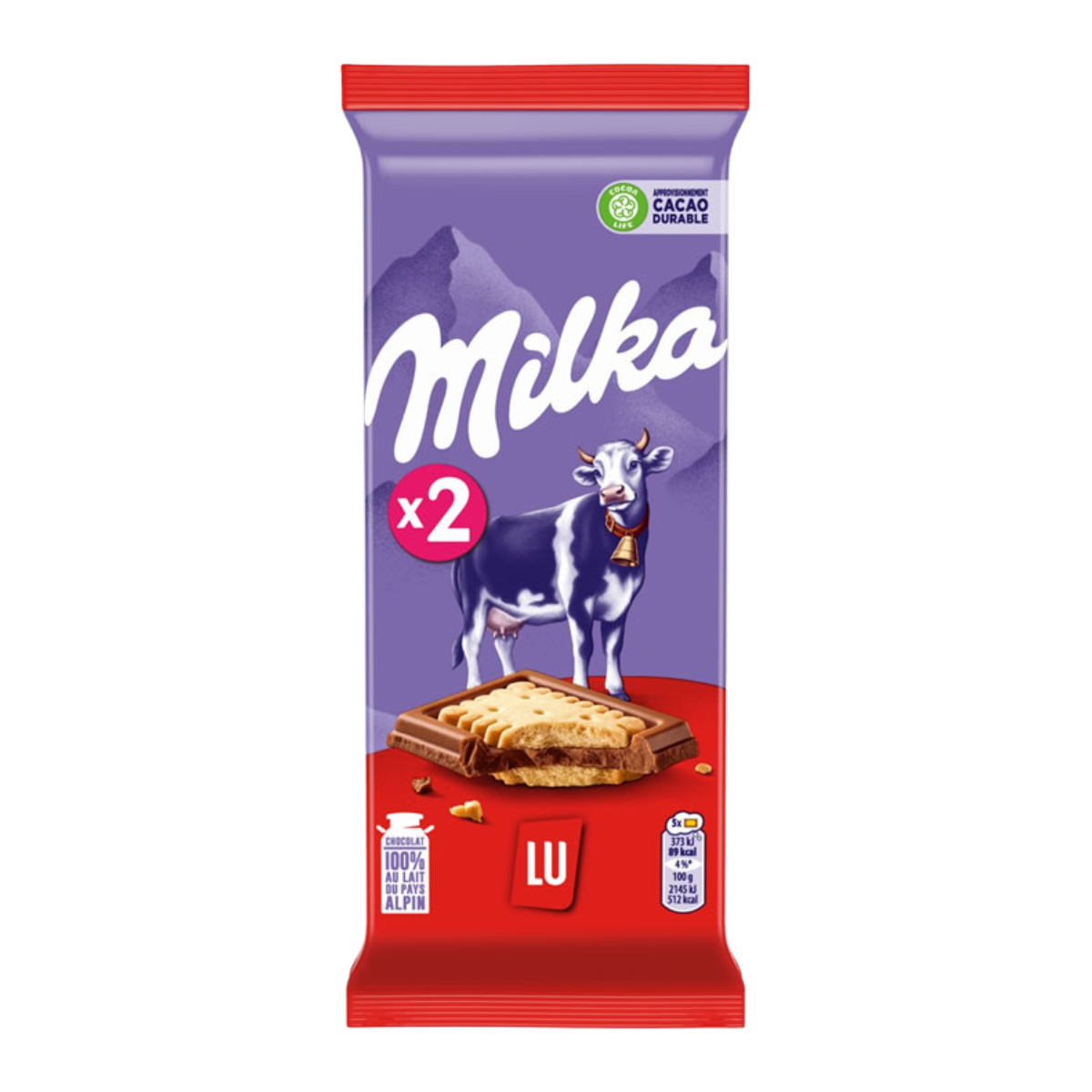 PALETTE MILKA TABLETTES PETIT LU 2x87G