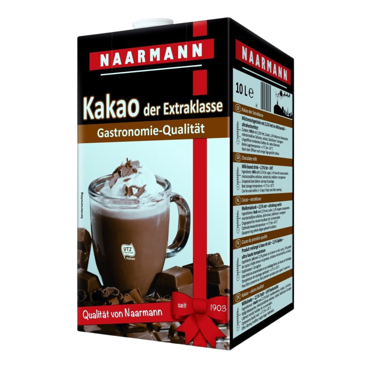 PALETTE NAARMANN CHOCOLAT AU LAIT 10 L