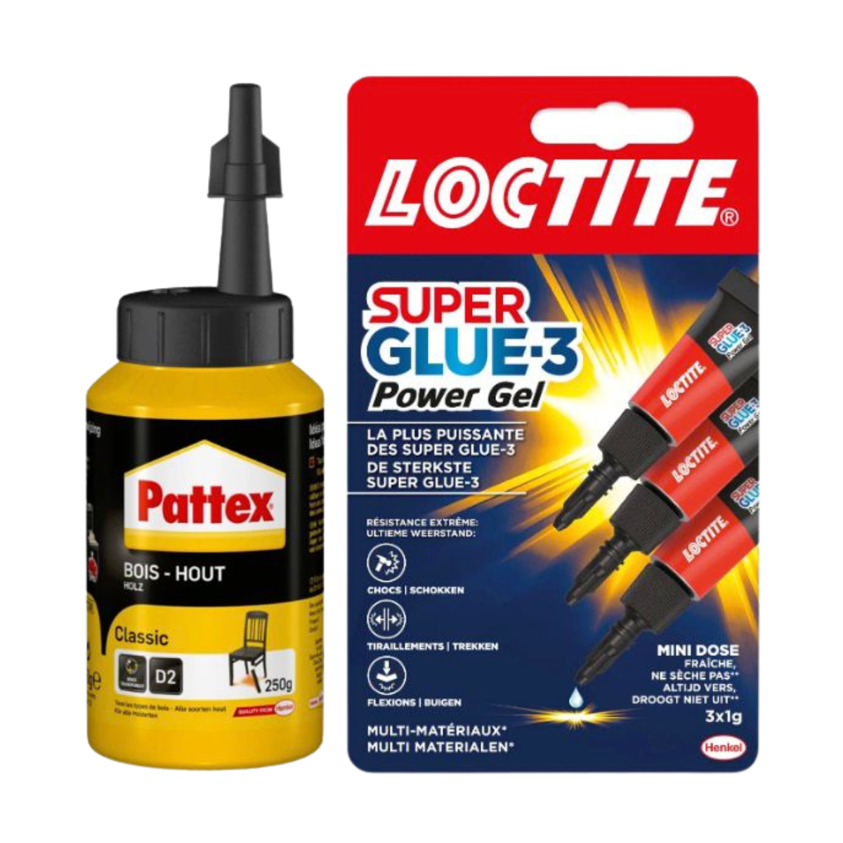 PALETTE COLLE LOCTITE ET PATTEX