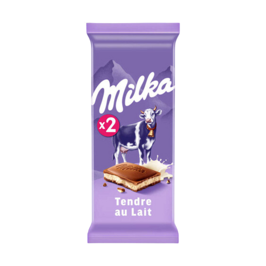PALETTE MILKA CHOCOLAT TENDRE AU LAIT 2x100G