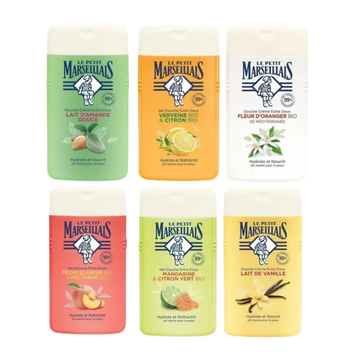 PALETTE GEL DOUCHE PETIT MARSEILLAIS 250 ML - MIX DE PARFUM