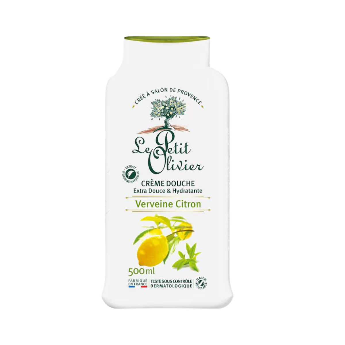 PALETTE GEL DOUCHE PETIT OLIVIER CREME DOUCHE VERVEINE CITRON 500ML