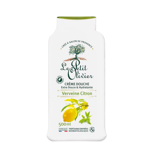 PALETTE GEL DOUCHE PETIT OLIVIER CREME DOUCHE VERVEINE CITRON 500ML