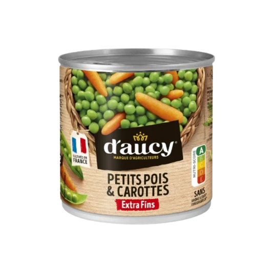 PALETTE DAUCY PETITS POIS ET CAROTTES EXTRA FINS 265G