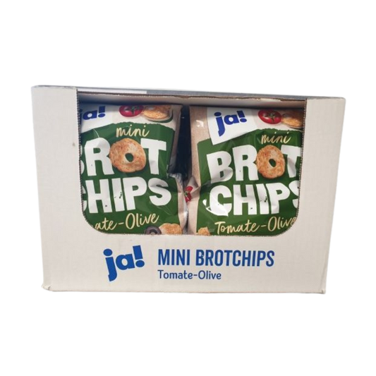 PALETTE JA! MINIBROTCHIPS TOMATE OLIVE 250G